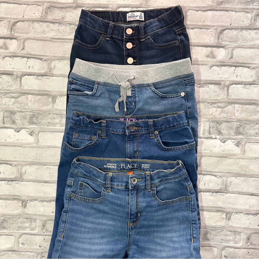 Girls Size 10 Skinny Jeans Bundle - Jordache / Justice / Children’s Place